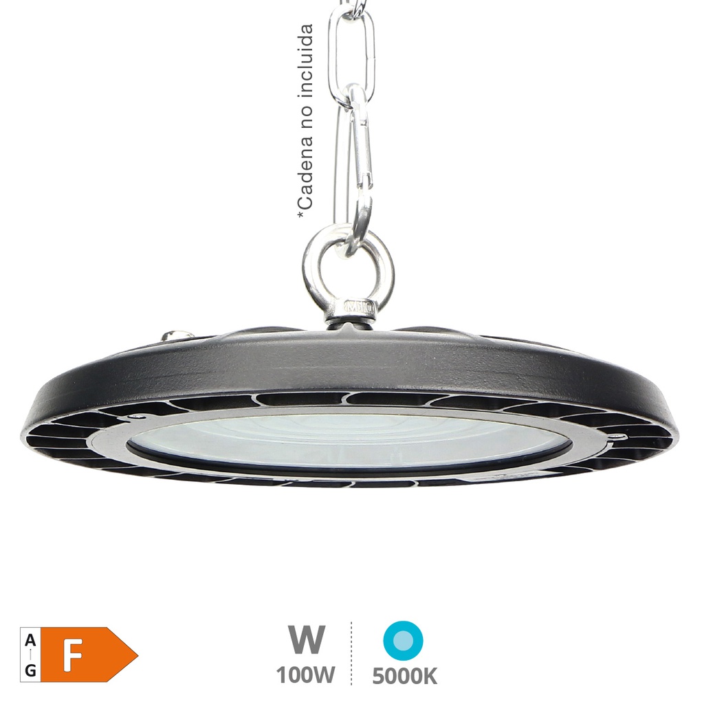 Campana industrial LED Rava 100W 90º 5000K
