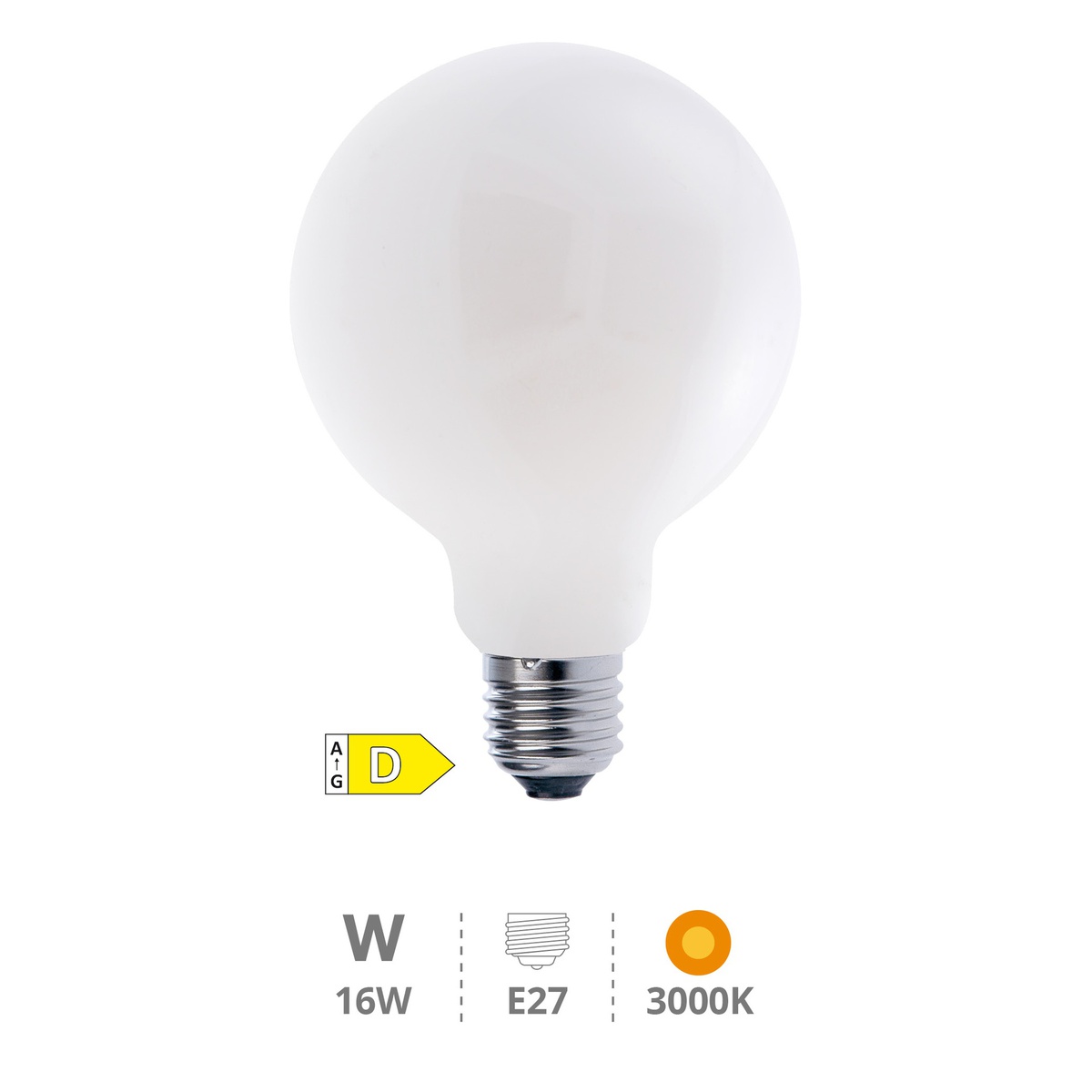 Crystal Series G95 LED bulb 16W E27 3000K