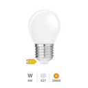 Crystal Series G45 LED filament bulb 6W E27 3000K