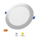 [201000062] Downlight empotrable LED redondo Belur 18W 4000K Gris