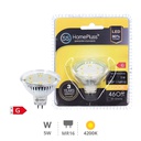 Ampoule LED dichroïque verre 5 W MR16 4200K - boîte prés. de 12 u