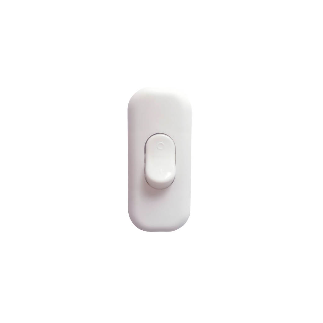 Line cord switch 2A White - 10pcs inner box