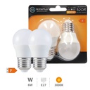 2 x pack G45 LED bulb 6W E27 3000K 10pcs/box