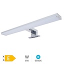 Aplique baño LED Laksa 8W 6500K IP44 Níquel
