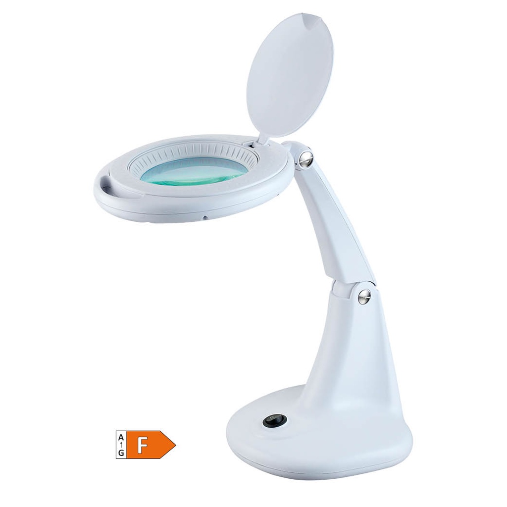 Candeeiro de secretária com lupa 6W 6500K