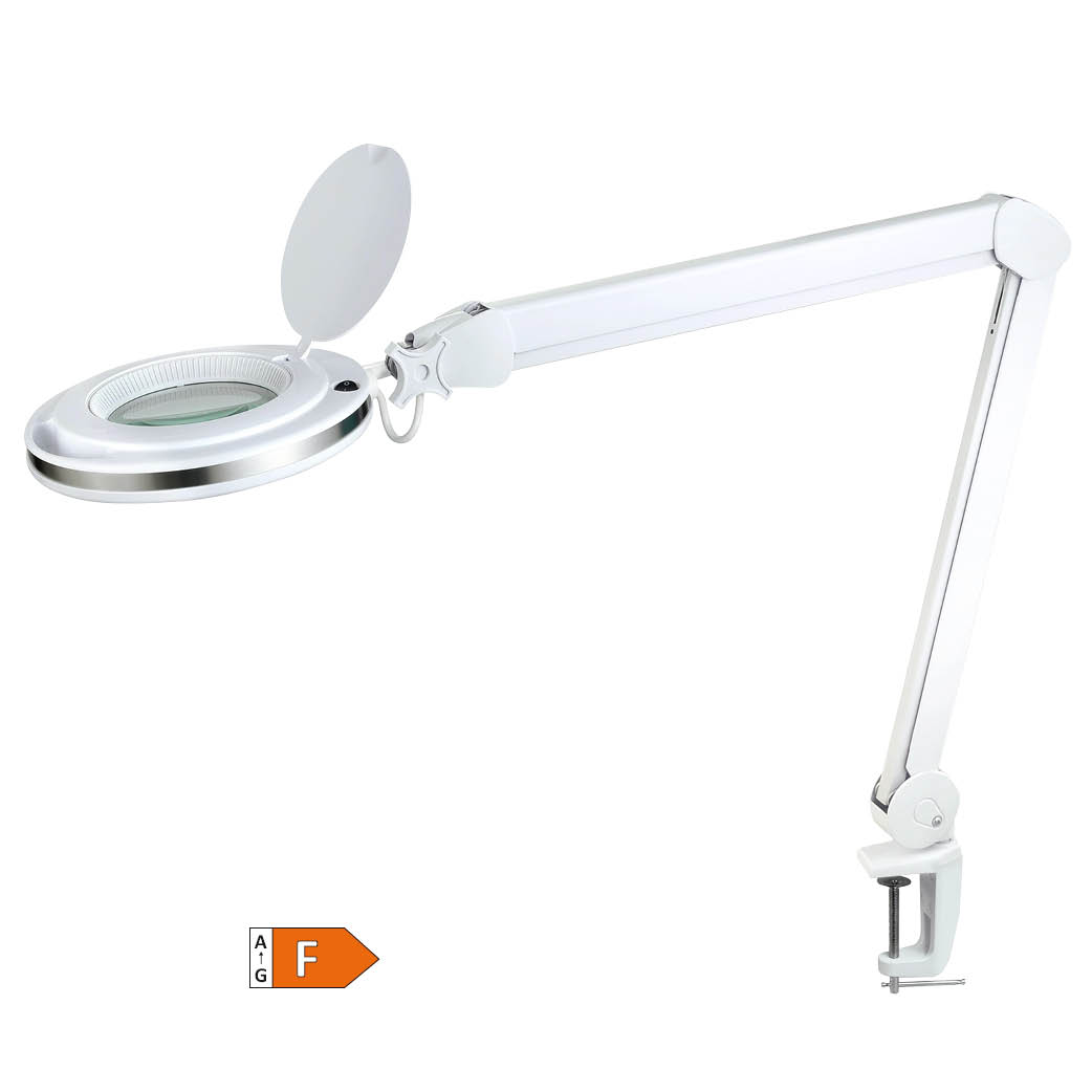 Lampe LED Mongu lentille 3 grossissements avec fixation 8 W 6500K