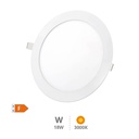 Downlight à encastrer LED rond Virey 18 W 3000K Blanc