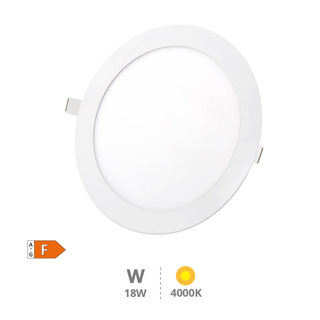 Downlight à encastrer LED rond Virey 18 W 4000K Blanc