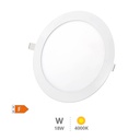 [201000067] Downlight à encastrer LED rond Virey 18 W 4000K Blanc