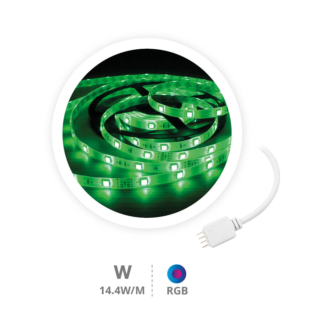 Rolo 5 m tira LED 14,4 W/m RGB 24 V