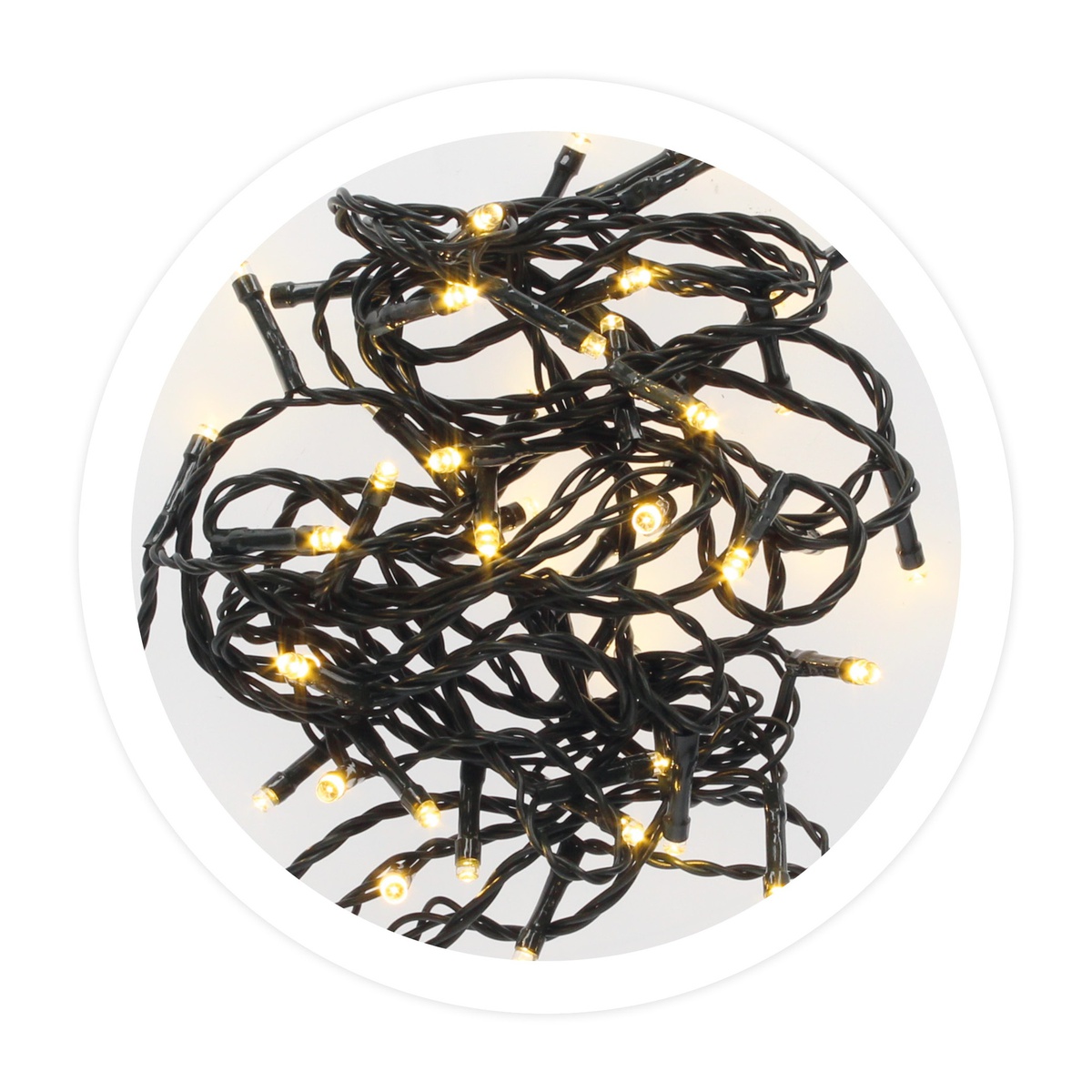 5M LED garland 8 functions Warm White