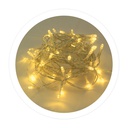 [204600017] Guirnalda LED transparente 5M 8 funciones Luz cálida