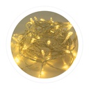 [204600019] Grinalda LED transparente 10 m 8 funções Luz quente