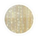 [204605001] Rideau LED lumineux 1x1,2 M Lumière froide