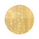 [204605002] Rideau LED lumineux 1x1,2 M Lumière chaude