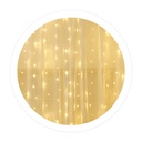 [204605004] Cortina LED luminosa 2x1M Luz cálida
