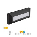 [200205067] Aplique de parede LED Série Kuito 4 W 3000 - 4000 - 6000 K IP65 Cinzento antracite