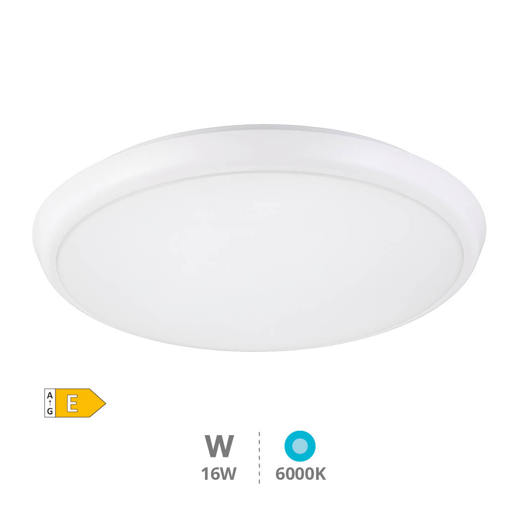 Lainio LED ceiling lamp with motion and twilight sensor + stand-by 16W 6000K