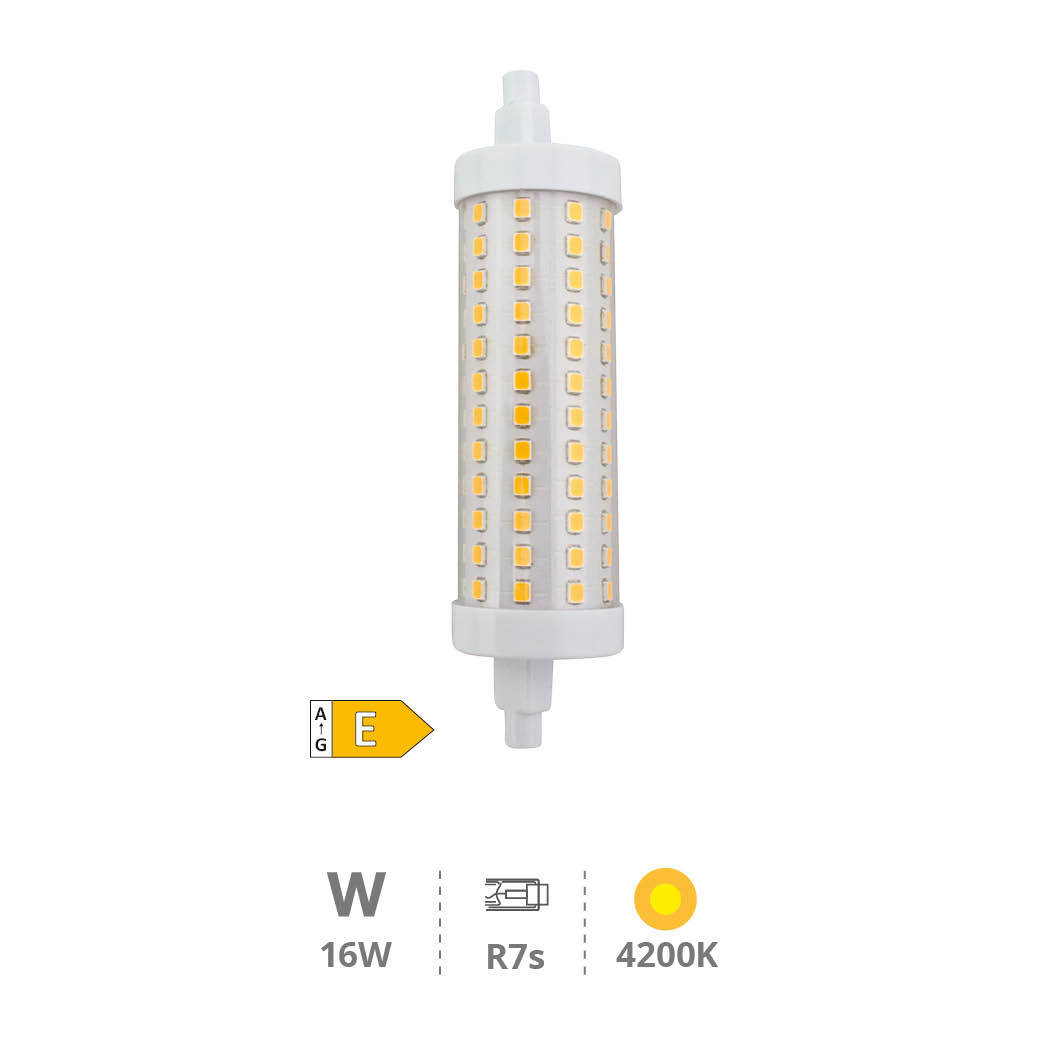 Ampoule LED linéaire 118 mm R7s 16 W 4200K