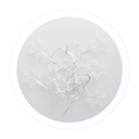 1,35M Sheer LED snowflakes garland Cool White