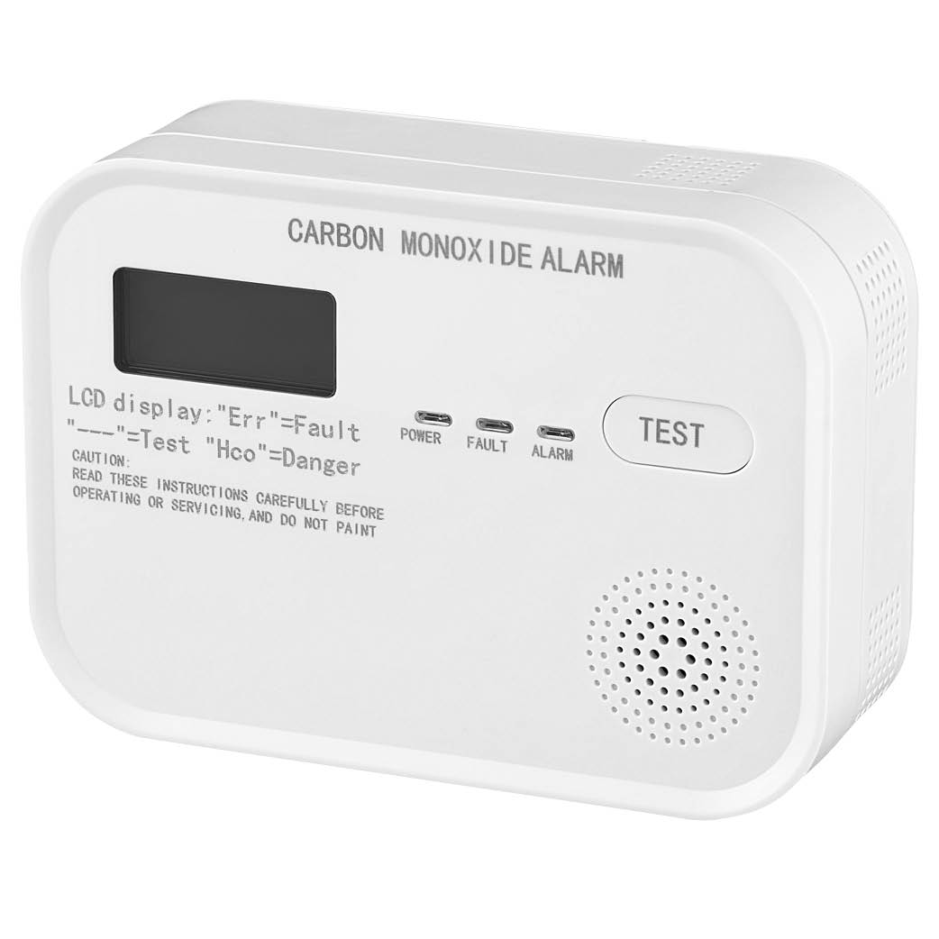 Detetor de monóxido de carbono com alarme 85 db