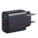 Cargador 230V a 3 USB: 1xQC3.0 + 2xTipo C