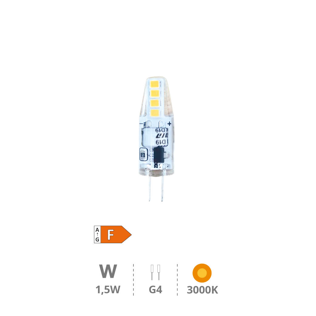 Bombilla LED SMD 1,5W G4 3000K
