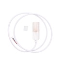 Power Cable (1mt) + end cap set for LED strip Ref. 204030025-27-28