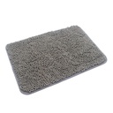 [404000001] Microfiber gray bathroom carpet