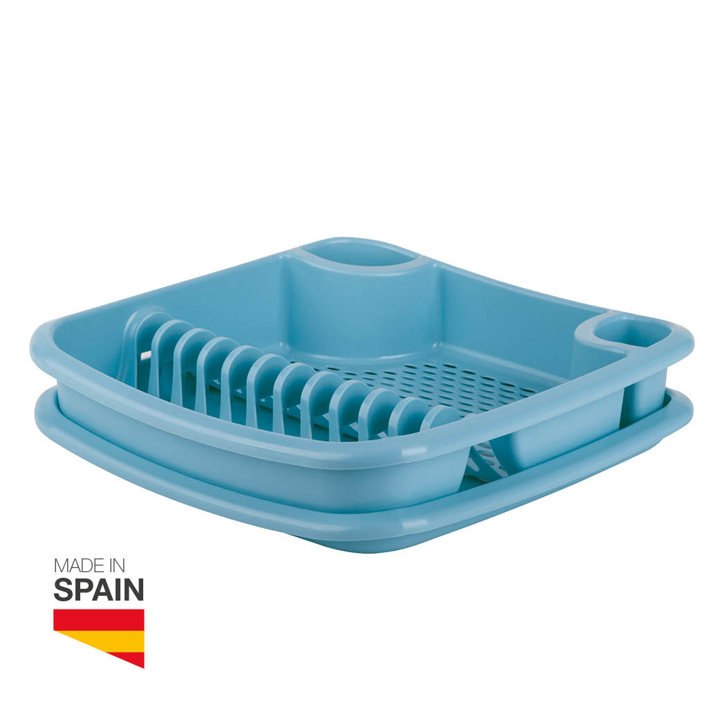 Dish drainer with tray Blue