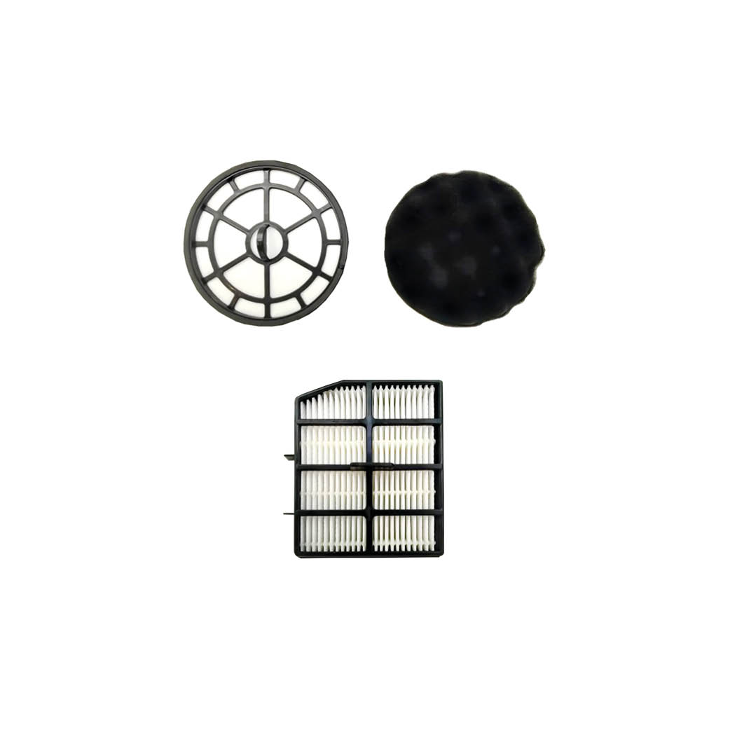 Spare hepa filter, pleated filter and sponge for Dolisie vacuum cleaner ref. 400085001