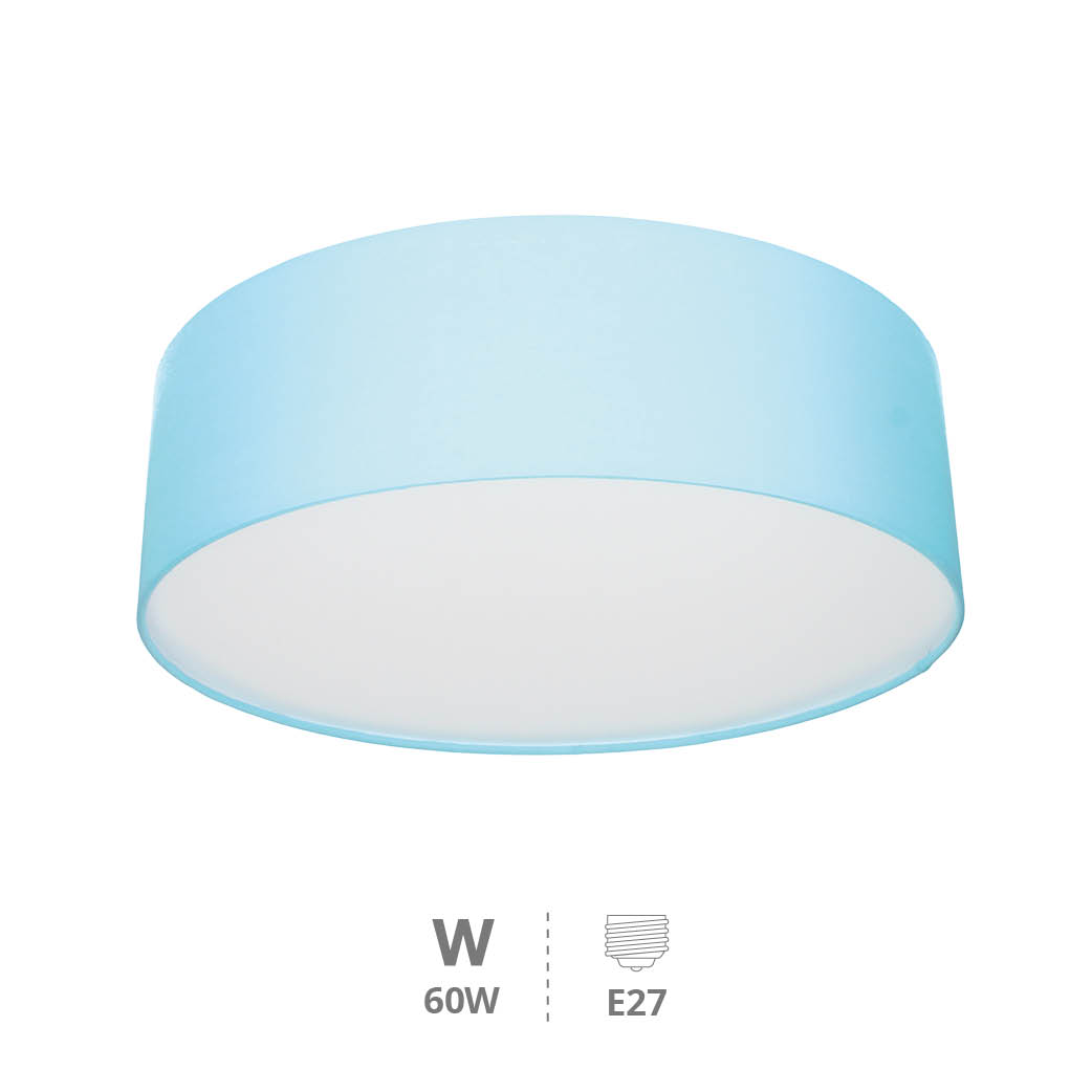 Gemena fabric ceiling lamp 2xE27 White