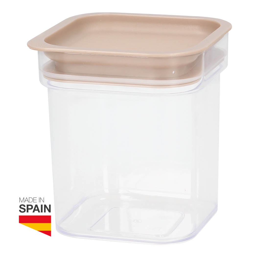 Recipiente de cozinha empilhável  0,80L Cinza - Retrátil 12un 