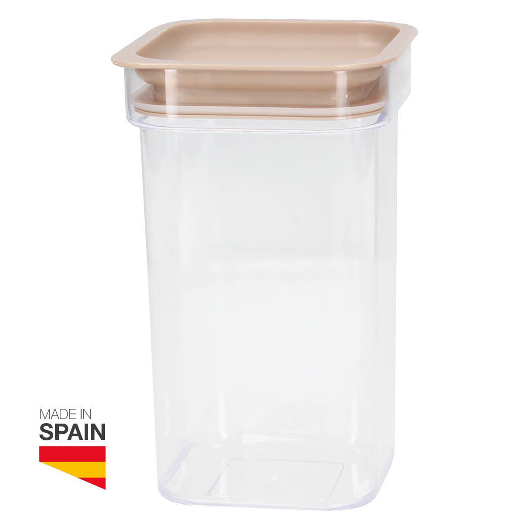 Recipiente de cozinha empilhável  1,20L Cinza - Retrátil 12un