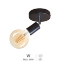 Aplique de teto simples Série Kestila E27 Preto