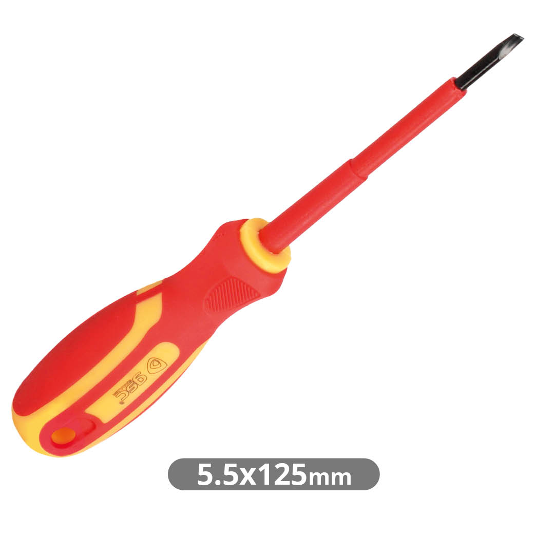 Flat insulating screwdriver 5,5x125mm