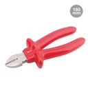 Diagonal cut pliers with 180mm insulating handle