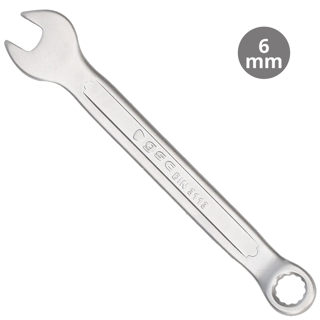 Combination wrench CR-V 6mm