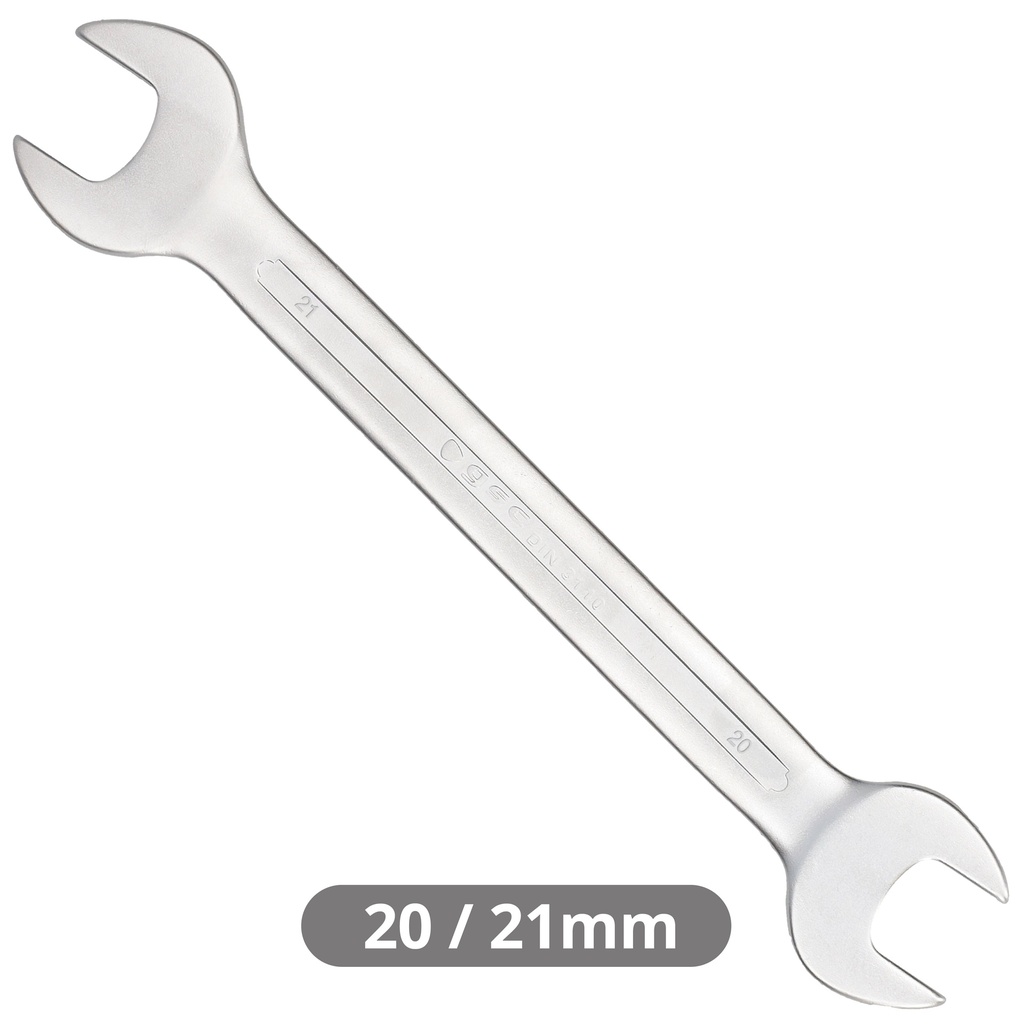 Clé plate fixe 20 et 21mm