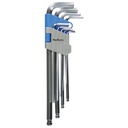 Set of 9 Hex keys 1.5 to 10mm
