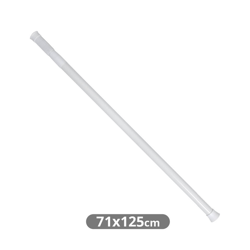 Extendable shower curtain rod from 71 to 125cm