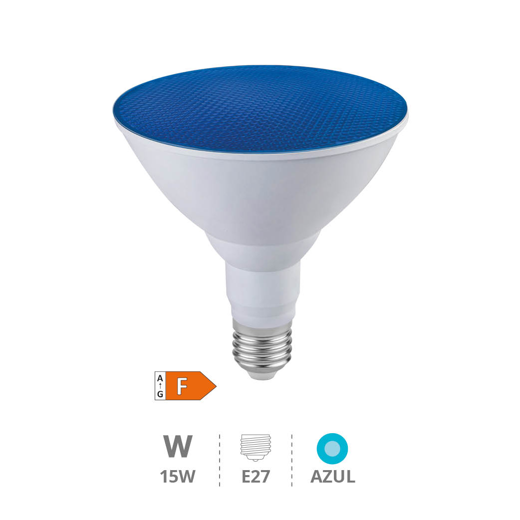 Lâmpada LED PAR38 15 W E27 Azul IP65