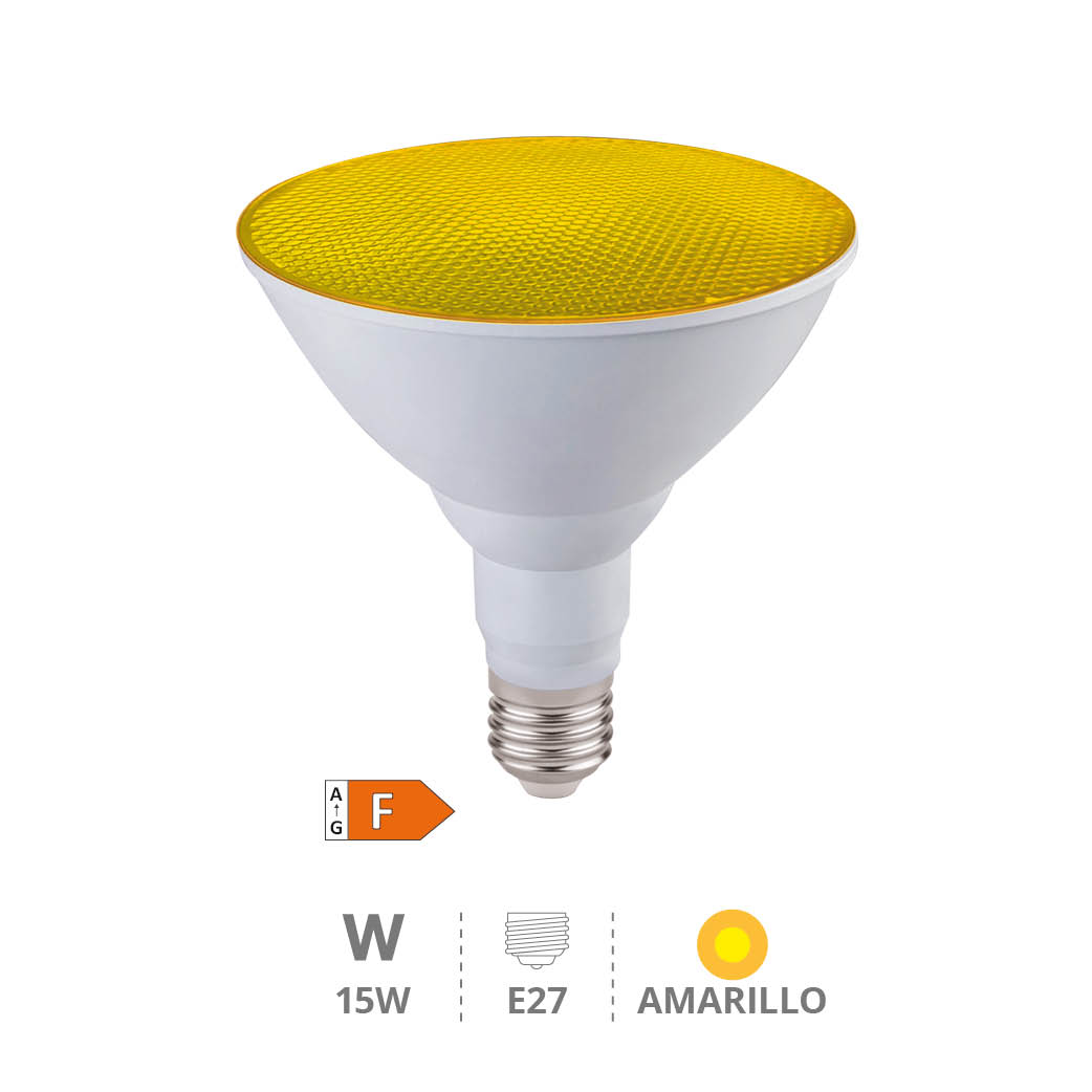 Ampoule LED PAR38 15 W E27 Jaune IP65