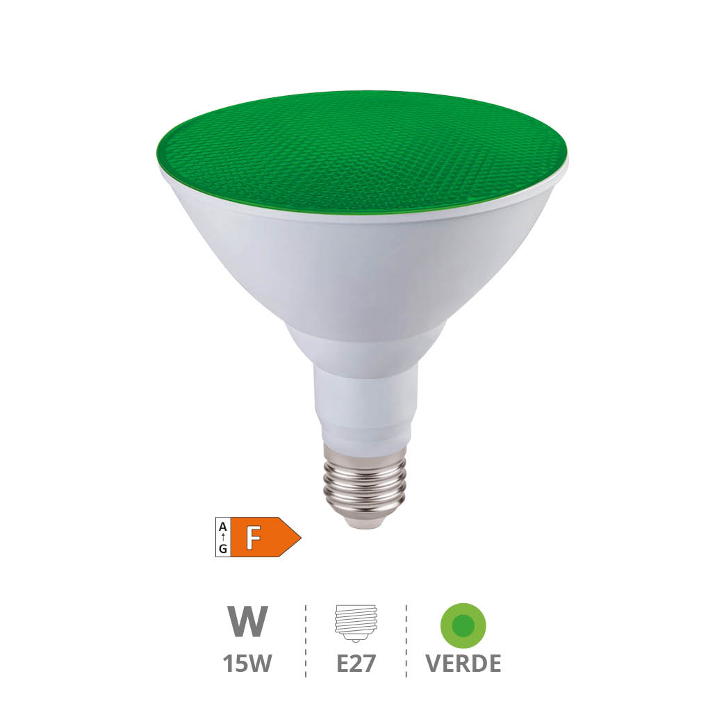Lâmpada LED PAR38 15 W E27 Verde IP65