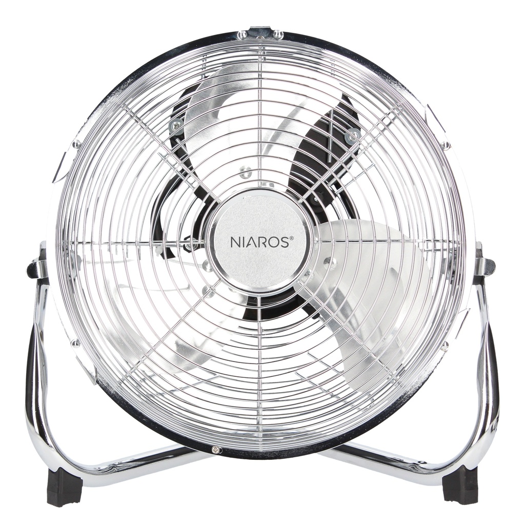 Ventilateur de sol métallique 28 cm 50 W