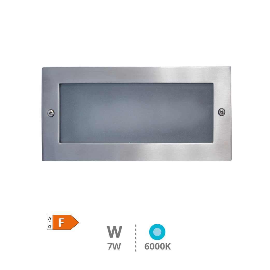 Aplique encastrável LED Durgi 5W Níquel satín
