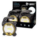 Multi-functional LED flashlight 3W COB + 1W SMD - 6pcs display box