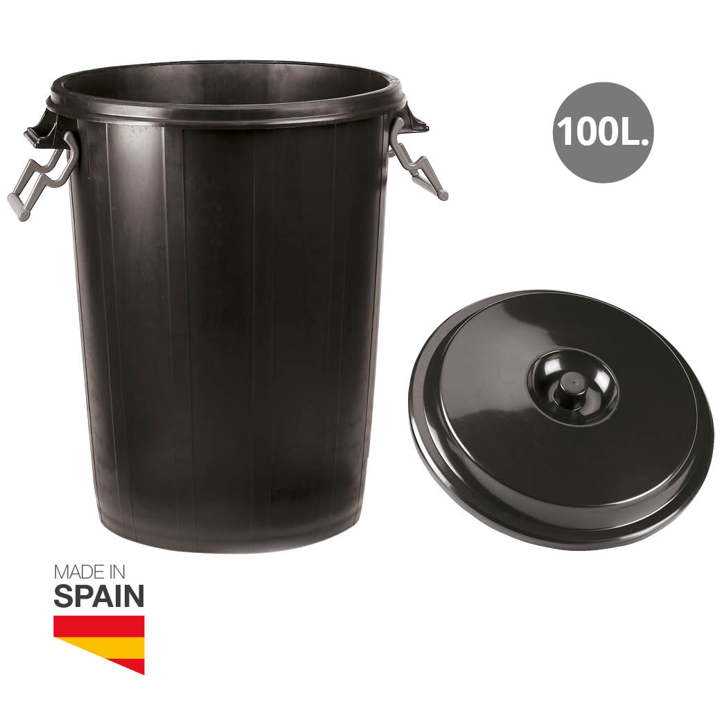 Kit 100L trash bin with lid