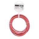 [101025003] 2.5m textile cable (2x0.75mm) White/red