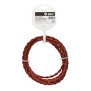 [101025016] 2.5m textile cable (2x0.75mm) copper braid